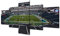 TUMOVO Eagles American Soccer Wanddekoration Lincoln Financial Field 5-teiliges Leinwandbild, Philadelphia, US-Stadion, Bilder für Heimdekoration, fertig zum Aufhängen, 127 cm B x 61 cm H