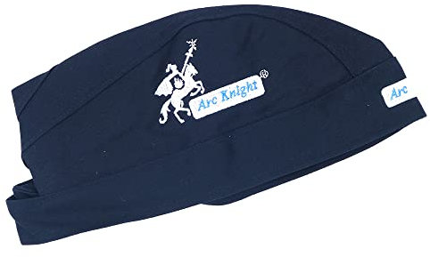 CENPEK Sombrero protector de soldador, bufanda, soldador, casco de algodón ignífugo, 1 pieza (negro)