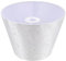 Lurrose Stoff Lampenschirm Tischlampe Stoffschirm Ersatzschirm Kronleuchter Lampe Schatten Rose Muster Stickerei Stehlampe Trommel Lampenschirm Textilschirm für für E27 E14 Bodenleuchte Weiß