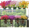 Sequpr 12 Stück Kunstblumen Draußen Künstliche Blumen wie Echt Veilchen Kunstpflanzen Außen Seidenblumen Blumenstrauß Fake Flowers für Balkon Garten Topf Innen Deko 6 Farben