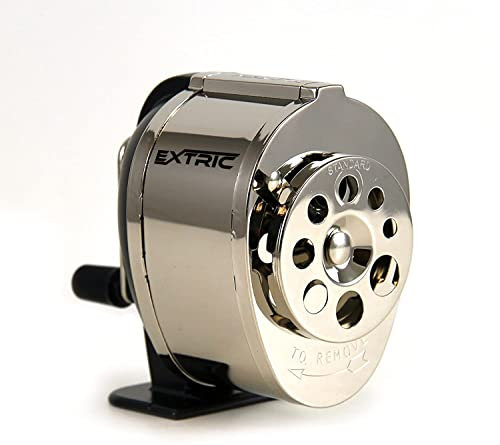 Pencil Sharpeners, Manual Pencil Sharpener Desktop and Wall Mount Pencil Sharpener, Silver 8 Sizes Holes