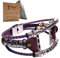 Smatiful Bracelet de rechange réglable style bohème pour Fitbit Apple Watch Series 1, 2, 3 42 mm, 4, 5, 6, SE 44 mm, séries 7, 45 mm, prune, lavande violet