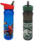 MARVEL 1325 1698 Spider-Man Hero Reusable Water Bottle, Blue and red, 600ml & Jurassic World Water Bottle with Straw for Kids-Official Merchandise by Polar Gear, Green, 600ml