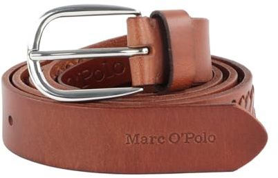 Marc O'Polo Leder Gürtel Sarah Belt Ladies W90 Burnt Camel braun
