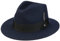 Stetson Vencaster Traveller Wollhut - Einfarbiger Hut - Outdoor-Eleganz - Wasserabweisender Outdoorhut - Unisex - Frühling bis Winter dunkelblau L (58-59 cm)