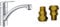 GROHE QUICKFIX Start & UK Adaptors - Kitchen Sink Mixer Tap (Low Spout, 140° Swivel Area, 35mm Ceramic Cartridge, 1 Hole Easy to Install, Min. Rec. Pressure 1.0 Bar, Tails 3/8 Inch), Chrome, 30530002