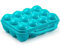 ACAN Tradineur - Huevera de plástico para 12 huevos, incluye asa, recipiente, almacenamiento de cocina, resistente, fabricada en España, 20 x 18,5 x 7 cm, color aleatorio