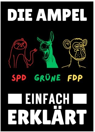 Generisch Die Ampel muss Weg Aufkleber 5X Sticker Anti-Ampel Regierung Politik Deutschland