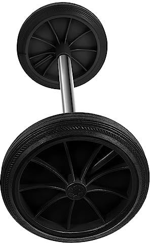 SOLUSTRE Wheels for Wheelie Bins 1 Set Trash Garbage Bin Wheels Replacement Can Replacement Wheel Garbage Bin Wheel with Hollow Shaft Wastebasket Pulley Wheel Replacement Parts