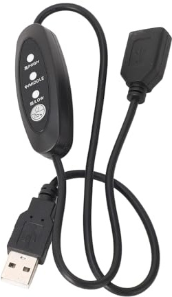 Sonew USB-5-V-Thermostat-Verlängerungskabel, Temperaturregler-Kabel, Männlich in Weiblich, Flexibel, Propan-Heizung mit Thermostat für Heimbüro, Hotel und Wohnheim