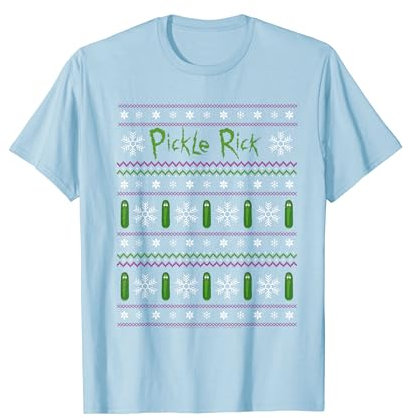 Rick And Morty Christmas Pickle T-Shirt
