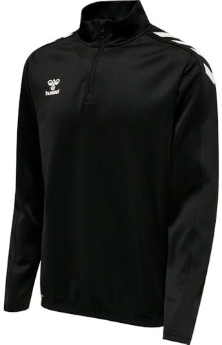 hummel Herren Hmlcore Xk Half Zip Poly Sweatshirt, Black/Black, 3XL EU