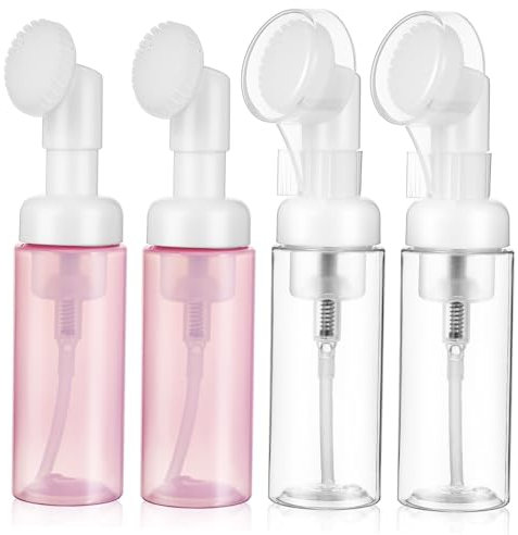 Cabilock 4piezas Dispensador Espuma Botella Viaje Pet Resistente para Limpiador Gel