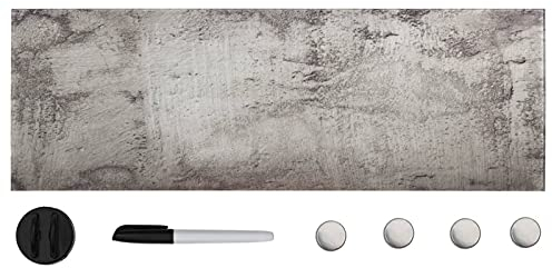 Juroupi Magnettafel Wandmontage Glas 60x20 cm Magnetboard Magnetische Tafel Magnet Wandtafel Mangnettafel