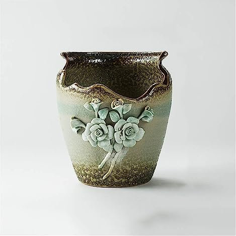 LAPADULA Macetas Maceta Grande de cerámica, Maceta de Cactus suculenta, Maceta for decoración del hogar, Escritorio, Maceta Vintage, Maceta Creativa Jardineras