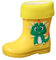 Stivali Pioggia Imbottiti Bambino Dinosauro Stivaletti Pioggia Antipioggia Stivaletti Gomma Bambina con Suola Antiscivolo Stivali Impermeabili Unisex Bimba Stivaletti Bambino (Yellow, 27 Toddler)