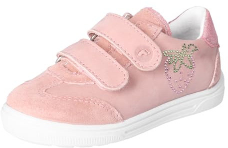 RICOSTA Mädchen Low-Top Sneaker Lima, Kinder Halbschuhe, Weite: MITTEL, lose Einlage, Klettverschluss, straßenschuhe, Sportschuhe, pink (310), 30 EU