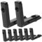 jojofuny Item Profil 20 Sätze Eckbeschläge Extrusionsverbinder Schwere Regalhalterungen Profil-eckwinkel Extrusionsbefestigungen U-klammer Scharniere Aus Aluminium Aluminiumprofile Zinklegierung Black