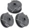 3 Pièces Bobine de fil pour coupe-bordure,Compatible avec Bosch Art 24/27/30 Art 30-36 Li, F016800351 Bobine de fil de rechange (6,1 m x Ø1,65 mm)