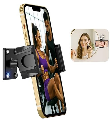 MAGJIEYX Handyhalterung Auto mit Bohrerbasis, Armaturenbrett Halterung für LKW Transportern Booten 360° Drehbar Universal Telefonständer kompatibel für iPhone Samsung 4.7''-7'' Smartphones Zubehör