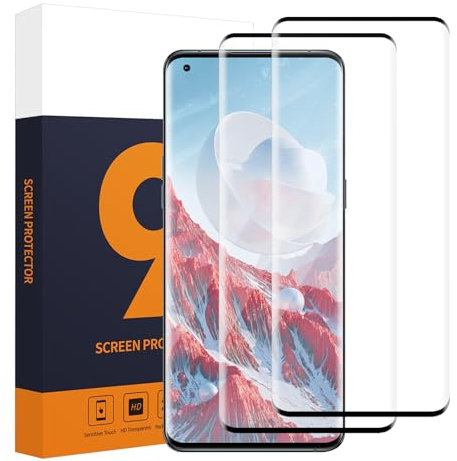 Carantee 2 Pièces Verre Trempé pour OPPO Find X5 Pro, 9H Dureté Anti-rayures Ultra-clair vitre protection, 3D Anti-salissures protection écran pour OPPO Find X5 Pro