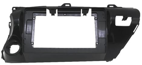 Radioblende 9/10 Zoll 2-DIN-Radio-Einbaurahmen Für Toyota Für Hilux 2015 2016 2017 2018 Stereoblende(Black LHD,9 inch)