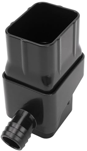 ZDETGU Regenwassersammelsystem mit Umlenksatz für Fallrohr, Effiziente Sparlösung, Braun (Black)