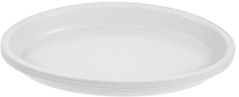 jojofuny Robuste Untersetzer für Blumentöpfe 4 Stück Oval 28,5cm aus Kunststoff mit Hoher Wasseraufnahme für Wohnzimmer und Garten