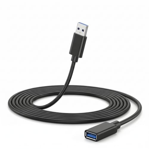 3M USB 3.0 Extension Cable, Type A Male to Female Extender Cord, High Speed Data Transfer, Compatible with Mouse, Keyboard, Printer, USB Hub, Hard Drive, TV & PC Port, Webcam, Scanner