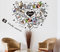 ufengke® I Love You Liebe Herz Schwarz Und Weiß Foto Bild Rahmen Wandsticker, Wohnzimmer Schlafzimmer Entfernbare Wandtattoos Wandbilder