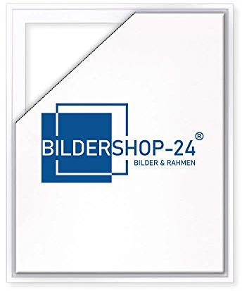 Bildershop-24 Schattenfugenrahmen Lemgo für Keilrahmenbilder und Leinwände 60x70cm Weiß Hochglanz