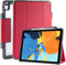 STM Bags Dux Plus Para Funda Apple iPad Pro 12,9 (2018), Admite Carga Inalámbrica Apple Pencil (2a Gen), Con Soporte/Despertar/Dormir Automático/Estuche Protector Militar - Rojo