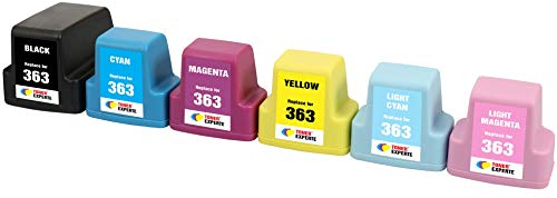 TONER EXPERTE® 6 XL Druckerpatronen kompatibel für 363 für Drucker Photosmart 3110 3210 3210xi 3310 8250 C5180 C6150 D6160 C6180 C6280 D7160 C7180 D7260 C7280 D7460 C8180 | hohe Kapazität