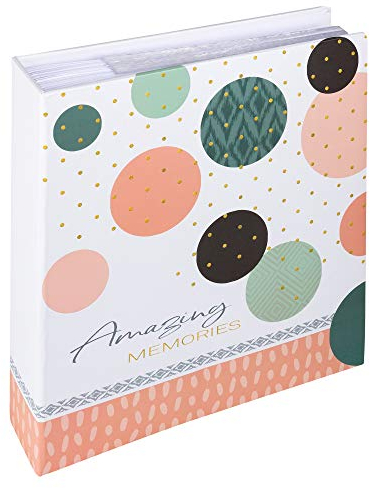 walther design Álbum de Fotos Rosa Salmón 200 Fotos 13 x 18 cm Libro de Notas Amazing Memories ME-487-R