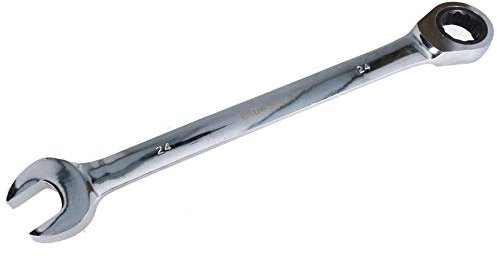 AB Tools-Bluespot 24mm Ratchet Combination Spanner Metric Wrench 72 Teeth Ring Open Ended