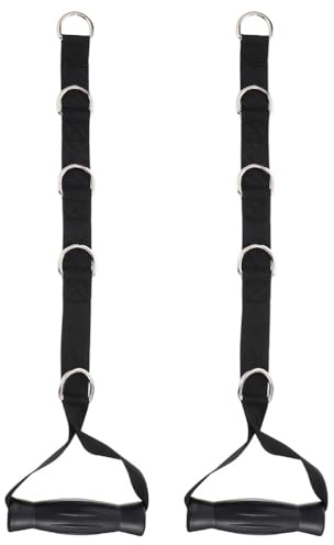 BESPORTBLE 2stücke Hochleistungs-Zugband Mit Griffen Für Fitness Widerstandsband Für Krafttraining Schwarz Für Klimmzüge Fitnessgeräte Und Multifunktionales Training