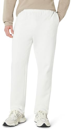 Amazon Essentials Men's Fleece Open Bottom Sweatpant (Available in Big and Tall), Pale Grey, S