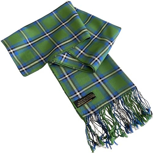 CJ Apparel Grün Herren Nepalese Tartan Design Fashion Strickschal Schals Zweite Wahl Herbst/Winter Gesichtsbedeckung NEU