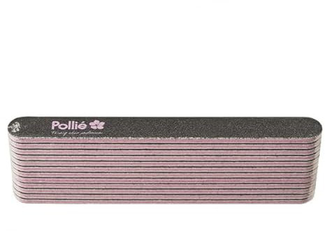 PACK 12 LIMAS 400/400 NEGRA RECTA ACOLCHADA