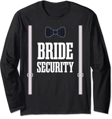 Bride Security Hochzeit Entourage Page Boy Bride Langarmshirt