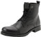 JACK & JONES Jfwshaun-Stivale in Pelle, Stivaletti Stringati Uomo, Antracite, 43 EU