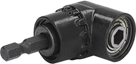 Adaptateur pour perceuse à angle droit Porte-embout angulaire Accessoire pour tige hexagonale 1/4in