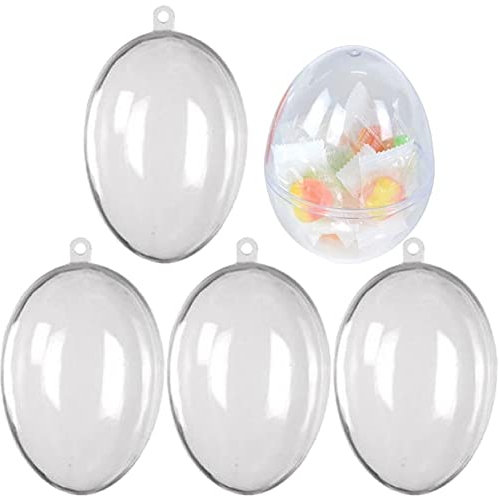 Wudaizhi 5 Pcs Transparent Fillbare Eierschachtel Plastik Ostereier Überraschen Eier Osterbaum Hängende Dekorationen Ostern Eier Game Party Lieferungen