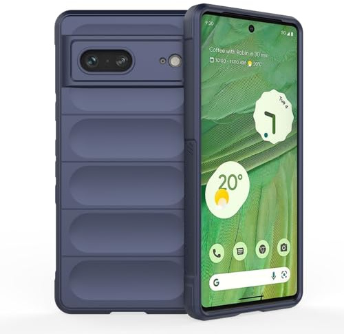 Handyhülle kompatibel mit Google Pixel 7 | TPU Silikon Bumper Case | Outdoor Schutzhülle mit Stoßschutz | Blau
