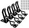 4 Pack Metal Toggle Latch,Box Closure Tension Lock Toggle Clamp Latch Adjustable Toggle Latch Quick Release Toggle Catch Latch for Tool Boxes Trunk Cases (Black)