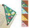 CuteHome 4 Stück personalisierte Hand bestickt Ecke Lesezeichen, einzigartige niedliche Blume Stickerei Lesezeichen Zubehör für Buchliebhaber