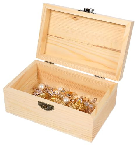 Boîte Organisateur De Bijoux En Bois Décor De Pièce Maîtresse De Table Bois Bijoux En Bois Non Fini Déco De Table Rustique Petit Bambou Porte-anneau Avec Couverture