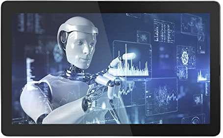 SunKol 27 Embedded Industrie Touch Panel PC,16:9 kapazitiver Touchscreen All-in-One, 1xUSB3.0, 1xUSB2.0, HDMI, VGA, 2xRS232, 2xLAN (J1800, 4G-DDR3 RAM 64G SSD)