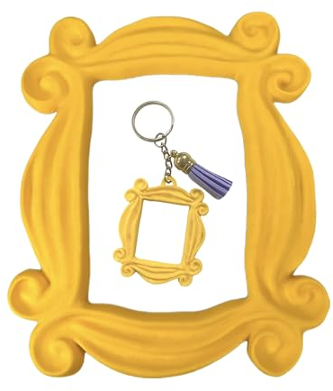 Marco friends para puerta. Frame decorativo para mirilla serie FRIENDS Como el marco de Rachel y Monica en Friends (Marco + llavero)