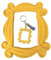 Marco friends para puerta. Frame decorativo para mirilla serie FRIENDS Como el marco de Rachel y Monica en Friends (Marco + llavero)